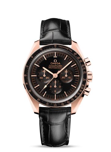Omega Speedmaster Professional Moonwatch 3861 Sedna Gold / Black / Alligator